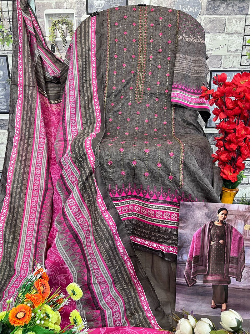 Deepsy Suits Shazar Cotton With Embroidery Fancy Salwar Suit
