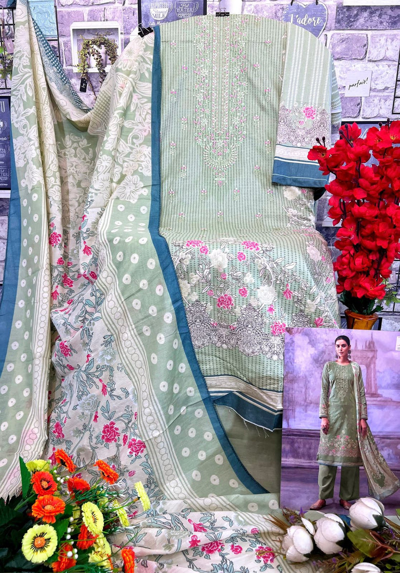 Deepsy Suits Shazar Cotton With Embroidery Fancy Salwar Suit