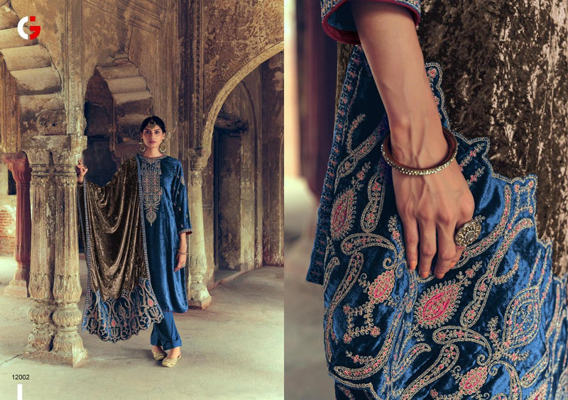 Deepsy Suits Gull Jee Shehnaaz Velvet With Embroidery Work Designer Suits