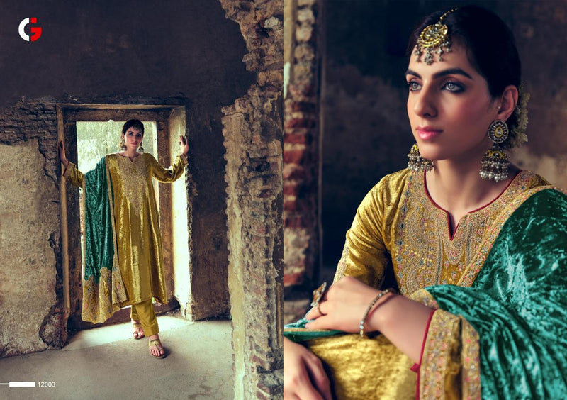 Deepsy Suits Gull Jee Shehnaaz Velvet With Embroidery Work Designer Suits