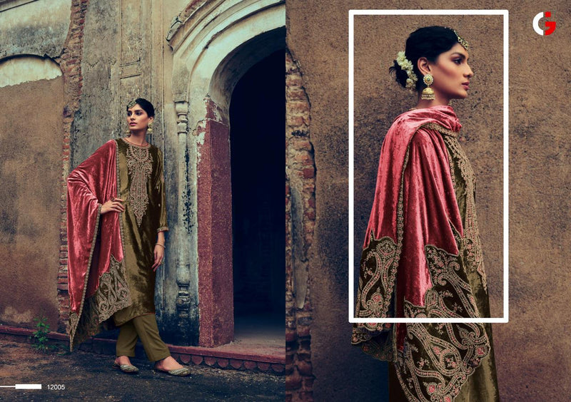 Deepsy Suits Gull Jee Shehnaaz Velvet With Embroidery Work Designer Suits