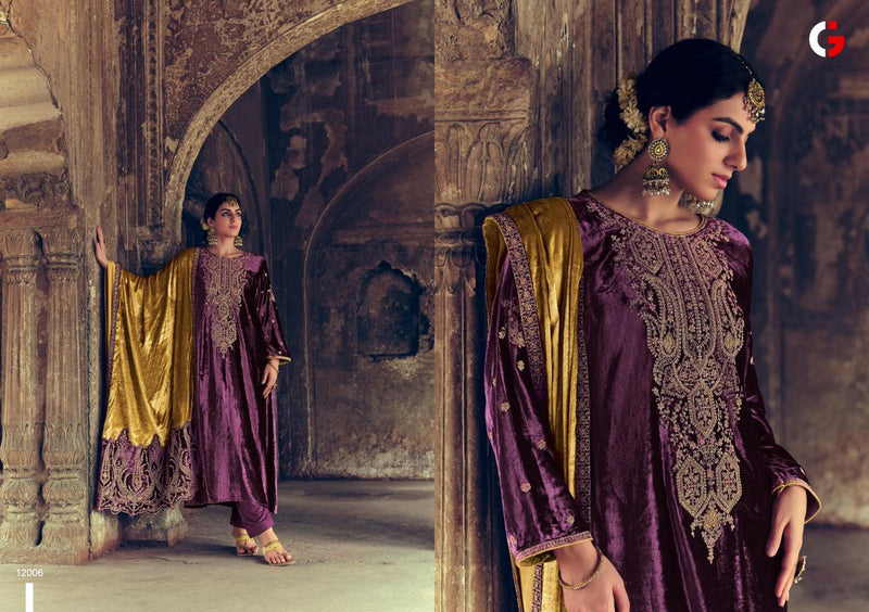 Deepsy Suits Gull Jee Shehnaaz Velvet With Embroidery Work Designer Suits