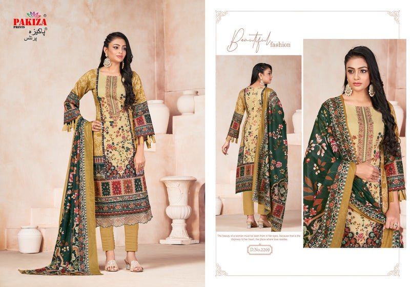 Pakiza Prints Shifa Saliya Vol 22 Lawn Cotton Heavy Neck Salwar Kameez