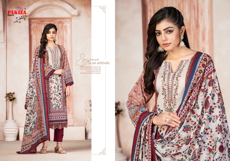 Pakiza Prints Shifa Saliya Vol 22 Lawn Cotton Heavy Neck Salwar Kameez