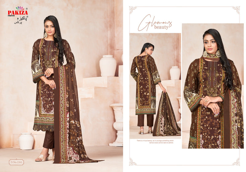 Pakiza Prints Shifa Saliya Vol 22 Lawn Cotton Heavy Neck Salwar Kameez