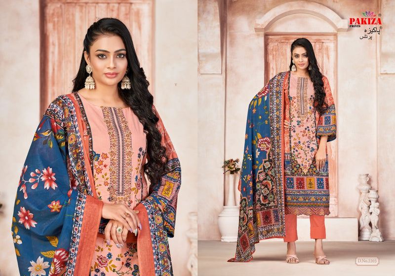 Pakiza Prints Shifa Saliya Vol 22 Lawn Cotton Heavy Neck Salwar Kameez