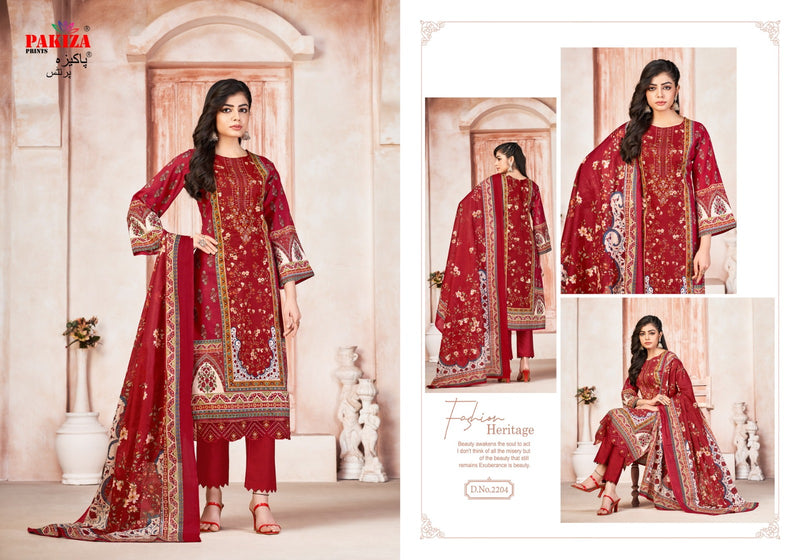 Pakiza Prints Shifa Saliya Vol 22 Lawn Cotton Heavy Neck Salwar Kameez