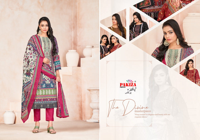 Pakiza Prints Shifa Saliya Vol 22 Lawn Cotton Heavy Neck Salwar Kameez