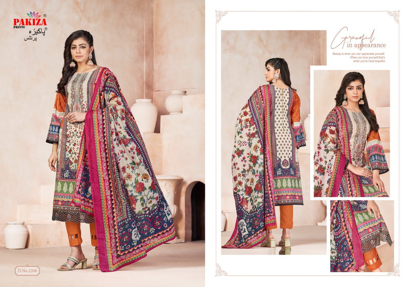 Pakiza Prints Shifa Saliya Vol 22 Lawn Cotton Heavy Neck Salwar Kameez