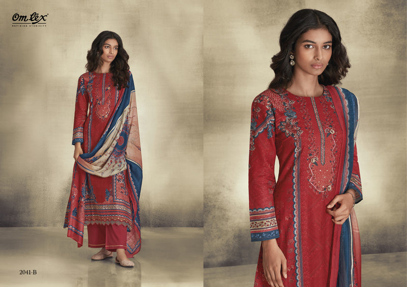 Ganga Shiga Cotton Satin Digital Print With Heavy Work Suits