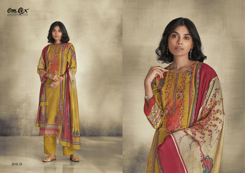 Ganga Shiga Cotton Satin Digital Print With Heavy Work Suits