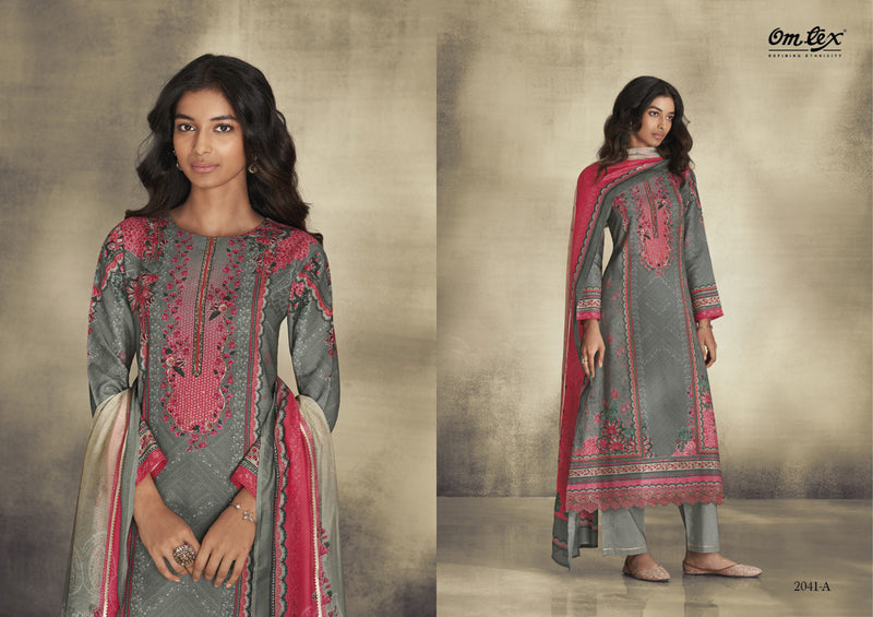 Ganga Shiga Cotton Satin Digital Print With Heavy Work Suits