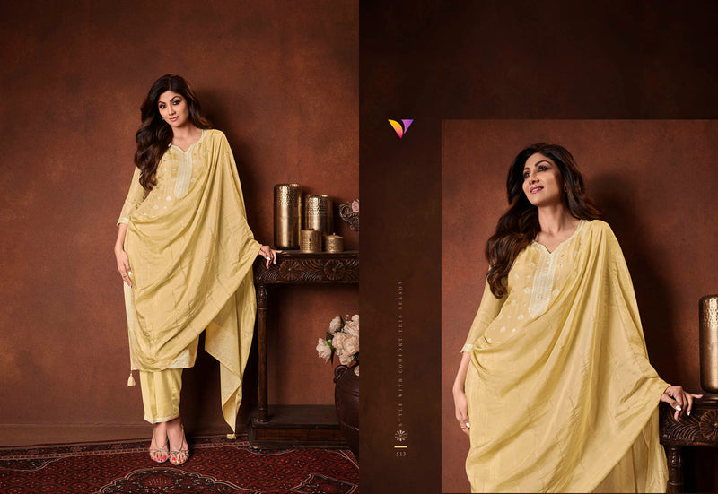 Vatsam Shilpa Vol 3 Viscose Dola Jacquard Fancy Designer Ready Made Suits