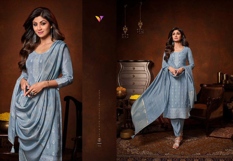 Vatsam Shilpa Vol 3 Viscose Dola Jacquard Fancy Designer Ready Made Suits