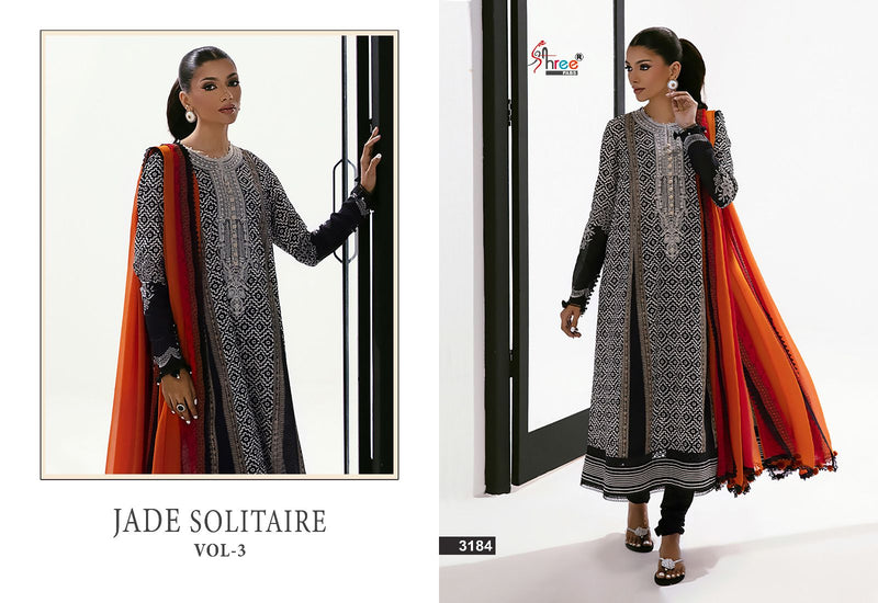 Shree Fabs Jade Solitaire Vol 3 Pure Cotton Print With Embroidery Designer Fancy Salwar Kameez