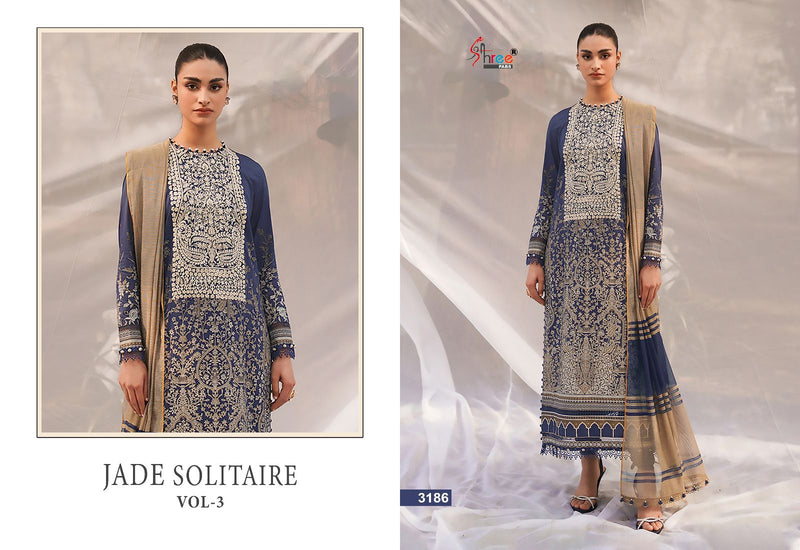 Shree Fabs Jade Solitaire Vol 3 Pure Cotton Print With Embroidery Designer Fancy Salwar Kameez