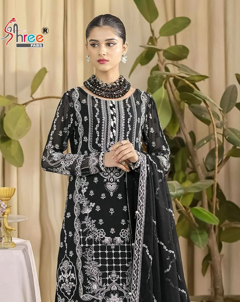 Shree Fabs K 1871 Fox Georgette With Heavy Embroidery Suit Collection