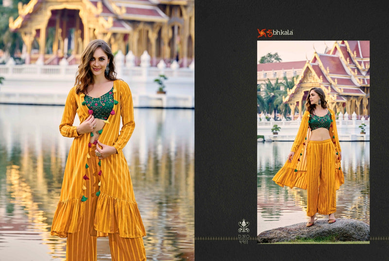 Shubhkala Flory Vol 35 Georgette Heavy Embroidery Work Fancy Partywear Kurti