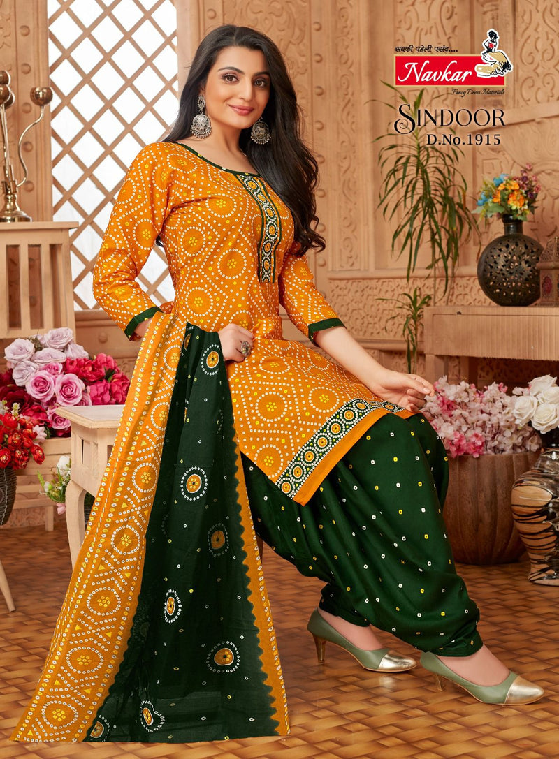 Navkar Sindoor Vol 19 Cotton Printed Ready Made Patiyala Suits
