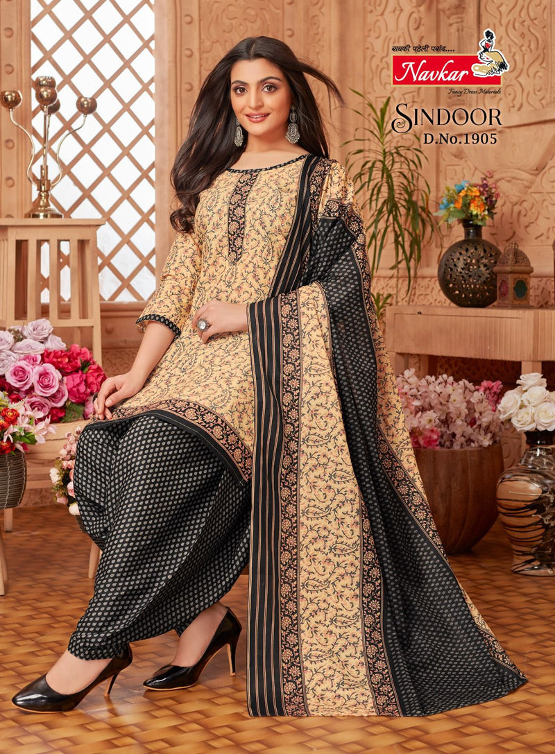 Navkar Sindoor Vol 19 Cotton Printed Ready Made Patiyala Suits
