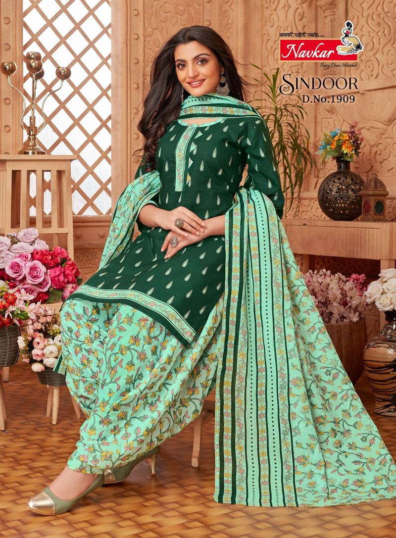 Navkar Sindoor Vol 19 Cotton Printed Ready Made Patiyala Suits