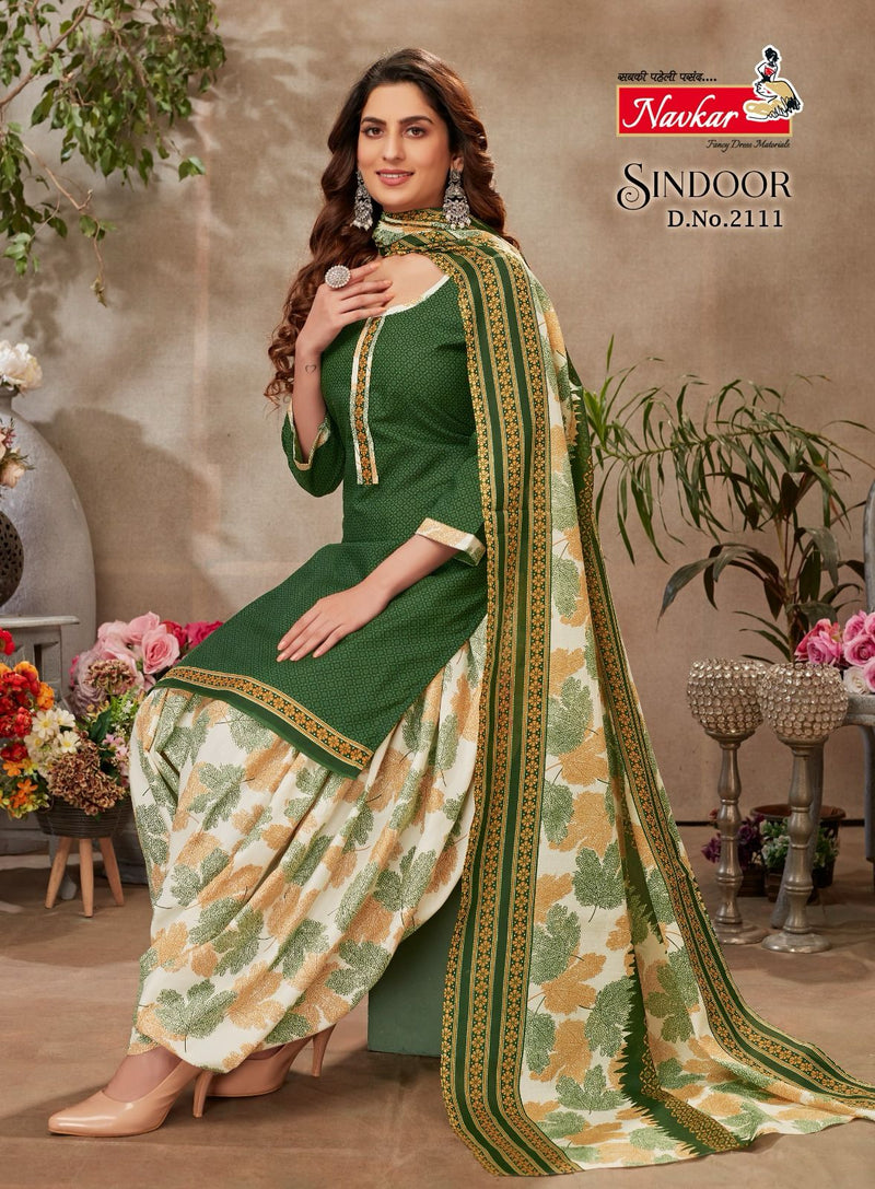 Navkar Sindoor Vol 21 Cotton Printed Patiyala Readymade Suits