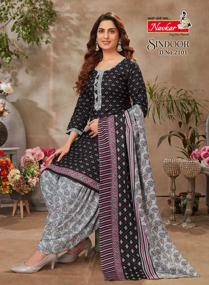 Navkar Sindoor Vol 21 Cotton Printed Patiyala Readymade Suits