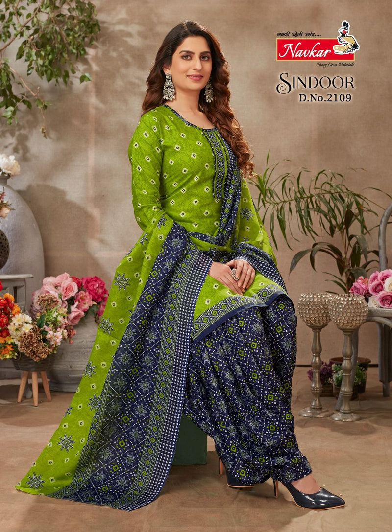 Navkar Sindoor Vol 21 Cotton Printed Patiyala Readymade Suits