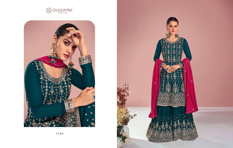 Gulkayra Designer Sitara Georgette Heavy Embroidery Fancy Designer Partywear Kurti