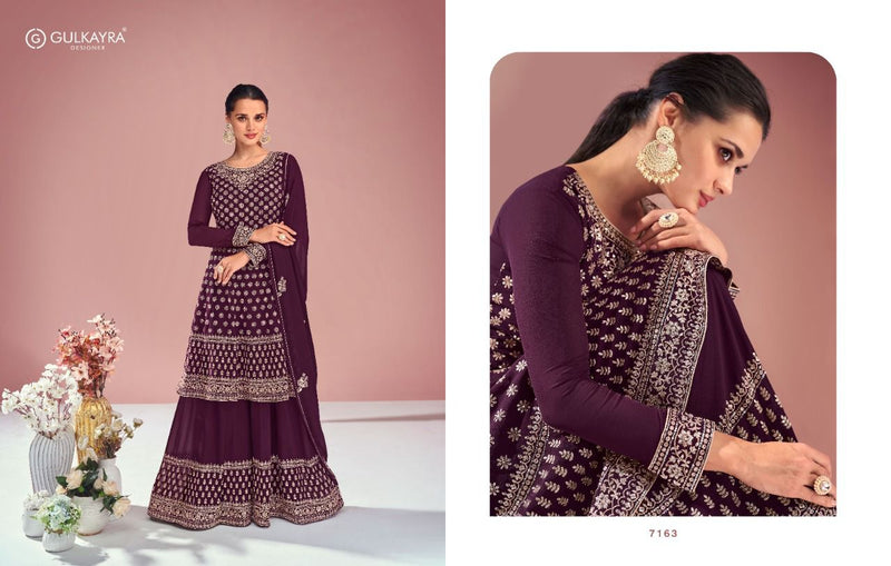 Gulkayra Designer Sitara Georgette Heavy Embroidery Fancy Designer Partywear Kurti