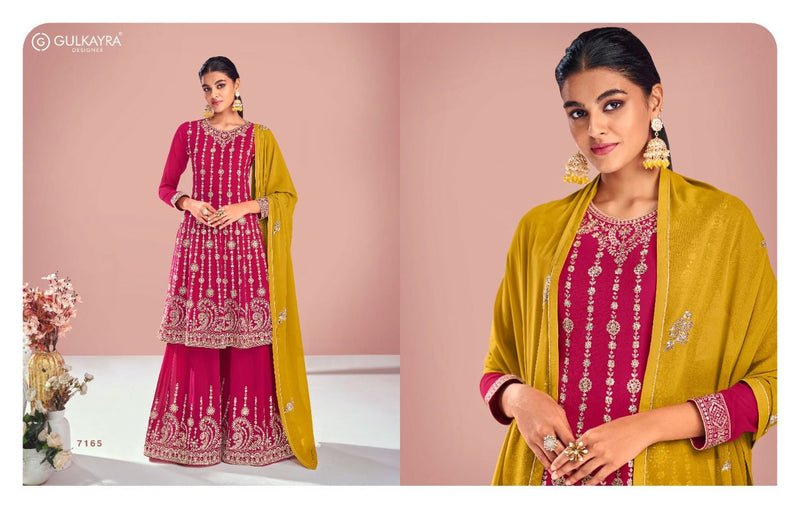 Gulkayra Designer Sitara Georgette Heavy Embroidery Fancy Designer Partywear Kurti