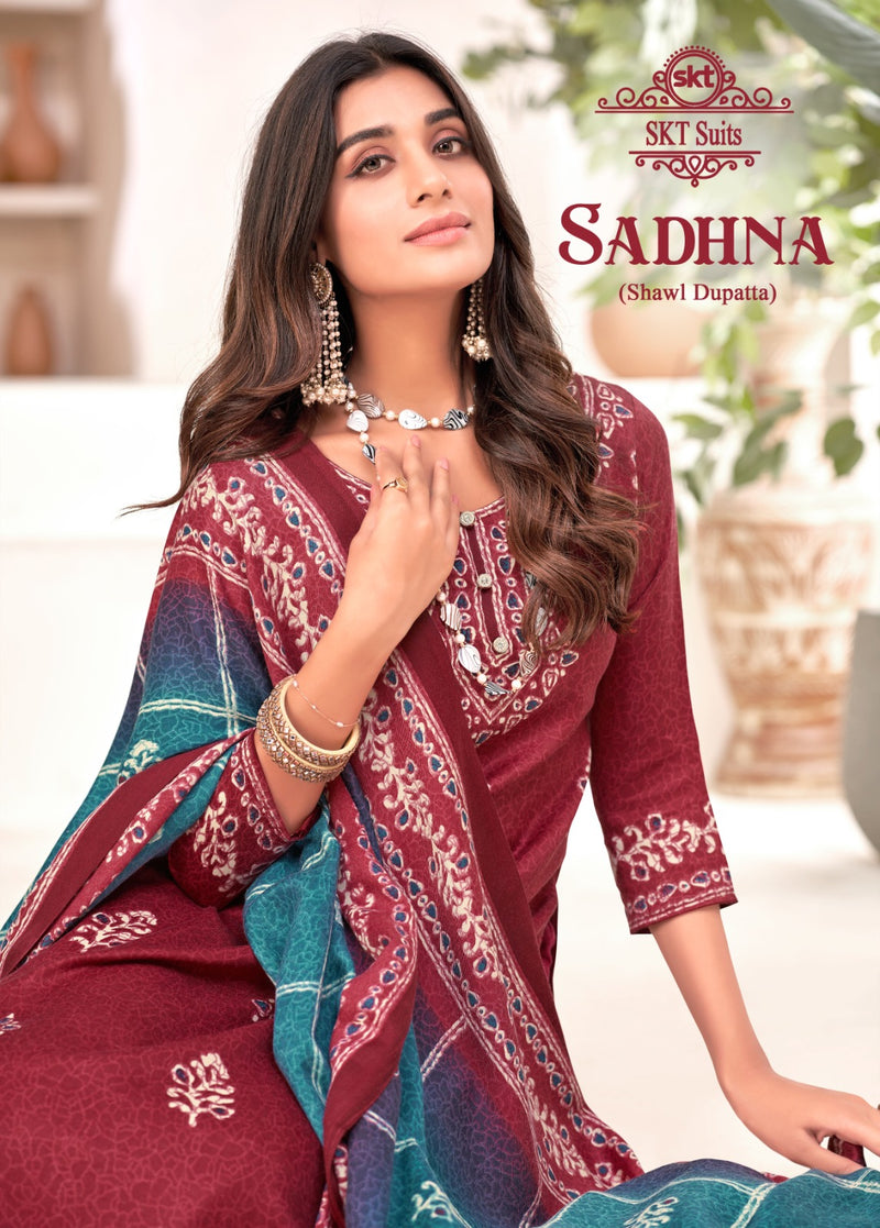 Skt Suits Sadhna Pashmina Printed Exclusive Winter Wear Salwar Suits