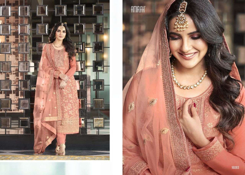 Amirah Sofia Hit List Viscose Dola Jacquard With Embroidery Designer Suits