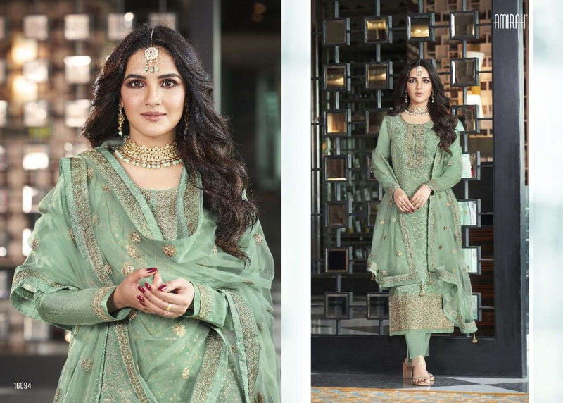 Amirah Sofia Hit List Viscose Dola Jacquard With Embroidery Designer Suits