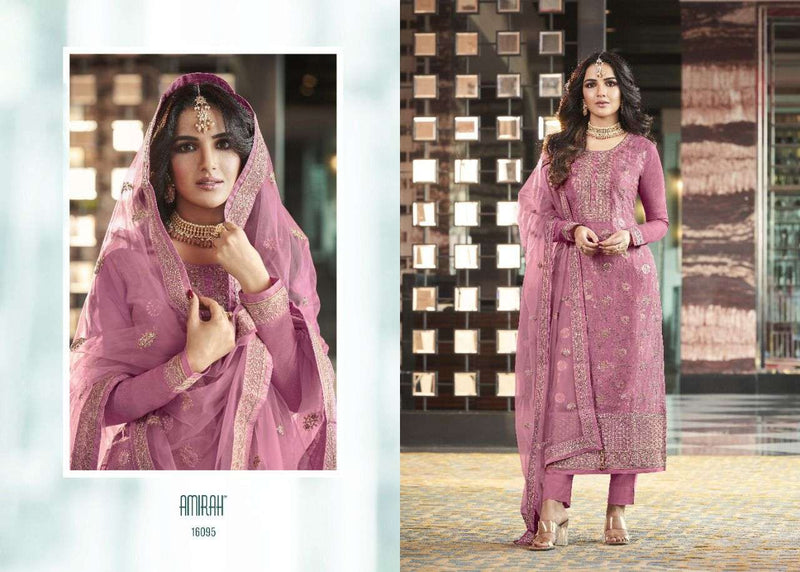 Amirah Sofia Hit List Viscose Dola Jacquard With Embroidery Designer Suits
