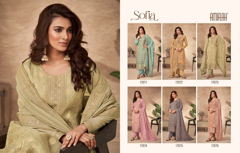 Amirah Sofia Vol 2 Viscose Dola Jaqard With Embroidery Fancy Salwar Suits