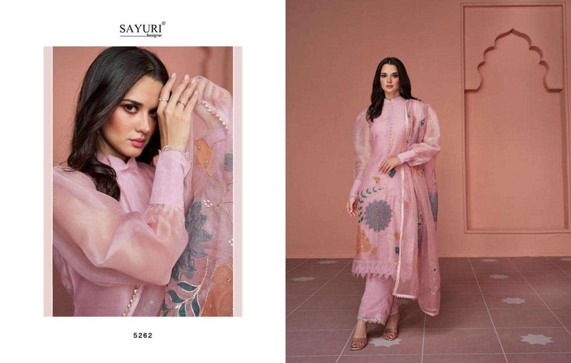 Sayuri Designer Sofiya Organza Heavy Embroidery Designer Ready Made Suits
