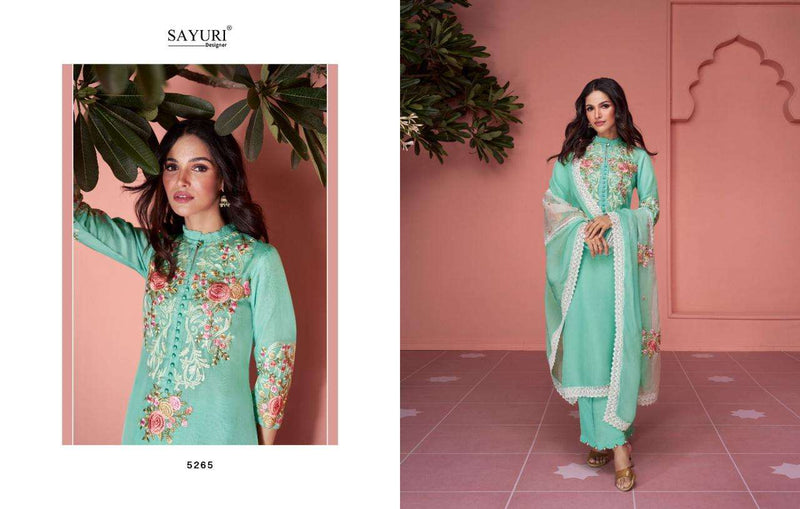 Sayuri Designer Sofiya Organza Heavy Embroidery Designer Ready Made Suits