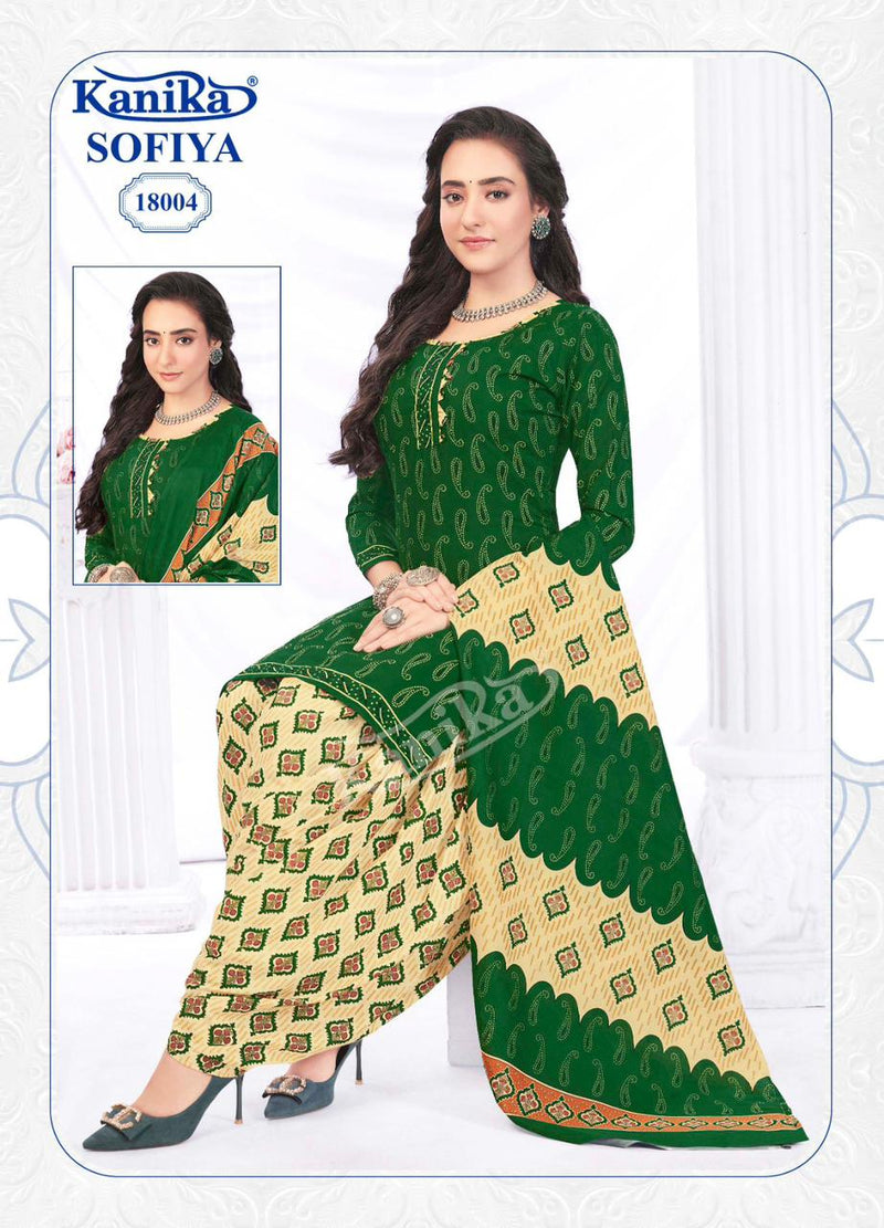 Kanika Sofiya Vol 18 Cotton Printed Patiyala Style Salwar Suits