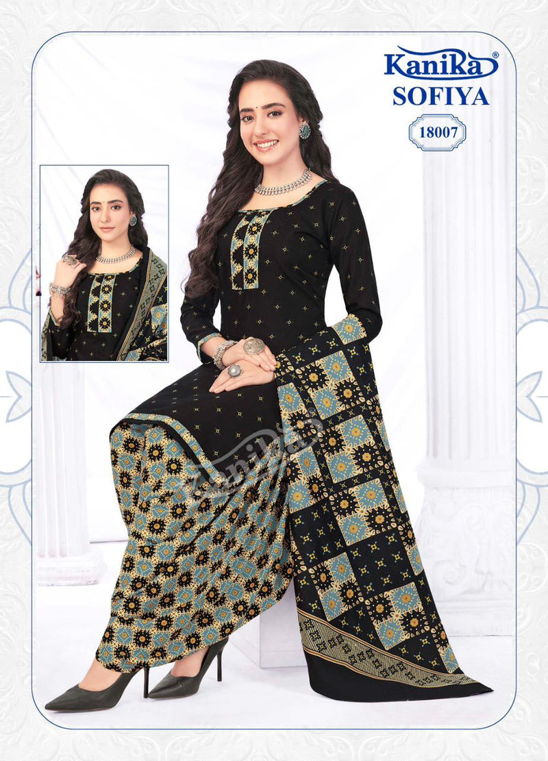 Kanika Sofiya Vol 18 Cotton Printed Patiyala Style Salwar Suits