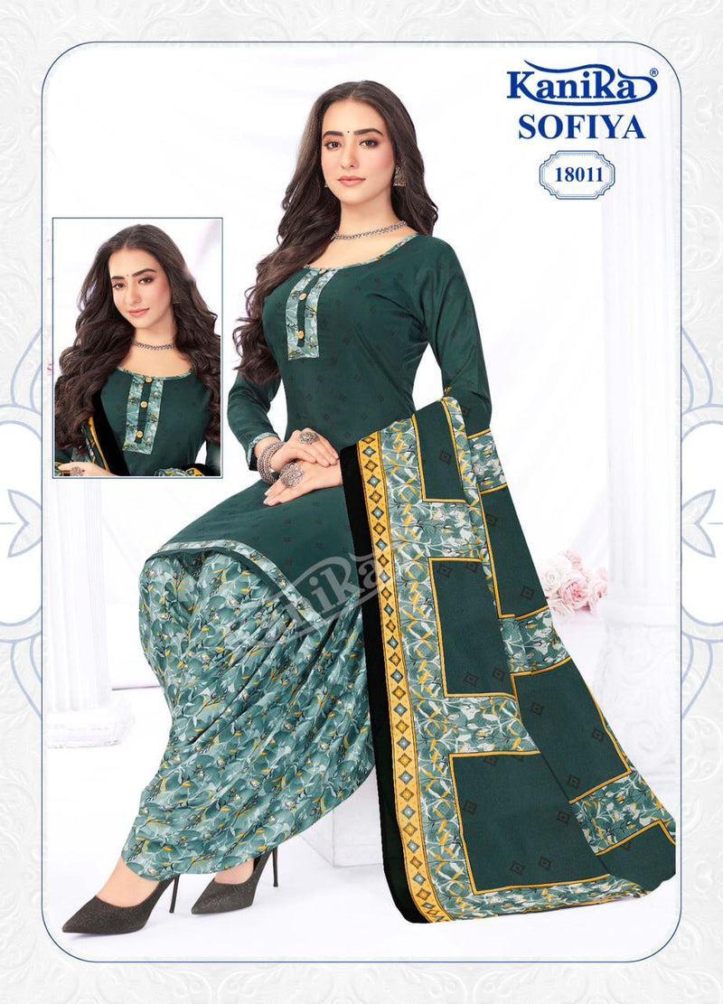 Kanika Sofiya Vol 18 Cotton Printed Patiyala Style Salwar Suits