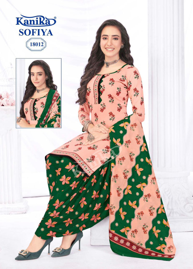 Kanika Sofiya Vol 18 Cotton Printed Patiyala Style Salwar Suits