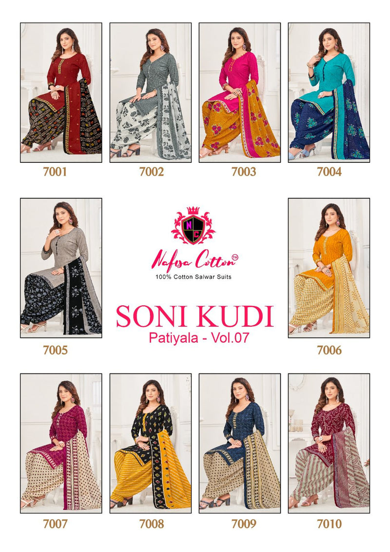 Nafisa Cotton Soni Kudi Vol 7 Printed Cotton Salwar Suits