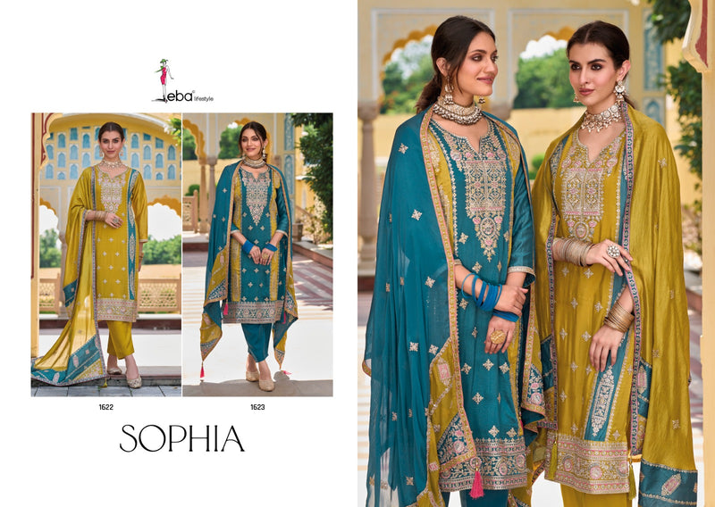 Eba Lifestyle Sophia Silk With Embroidery Work Designer Wear Pakistani Suits