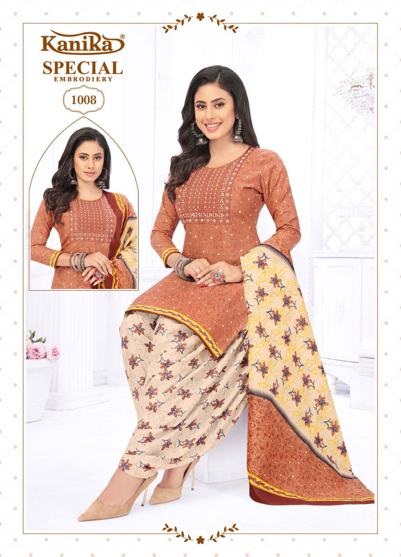 Kanika Special Embroidery Vol 1 Cotton Fancy Designer Ready Made Suits