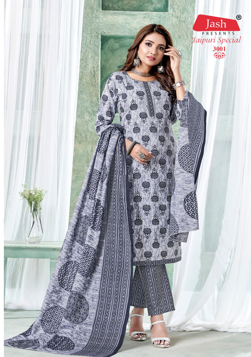 Jash Jaipuri Special Vol 3 Cotton Printed Casual Wear Kurti With Bottom