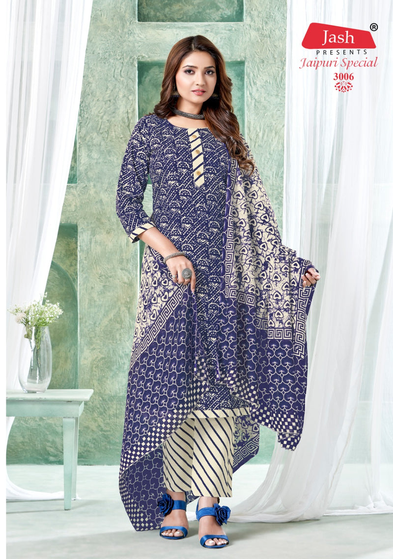 Jash Jaipuri Special Vol 3 Cotton Printed Casual Wear Kurti With Bottom