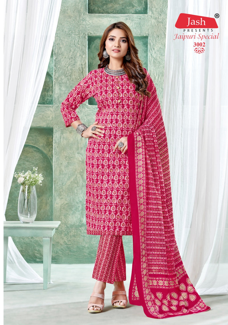 Jash Jaipuri Special Vol 3 Cotton Printed Casual Wear Kurti With Bottom