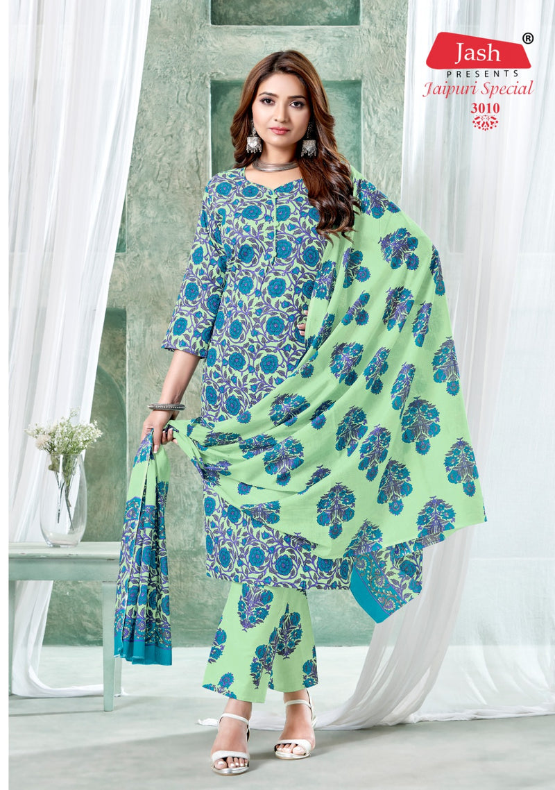 Jash Jaipuri Special Vol 3 Cotton Printed Casual Wear Kurti With Bottom