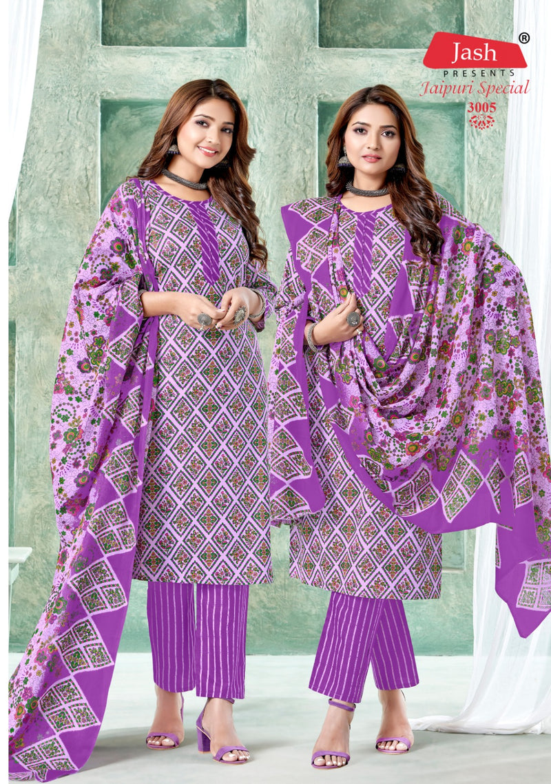 Jash Jaipuri Special Vol 3 Cotton Printed Casual Wear Kurti With Bottom